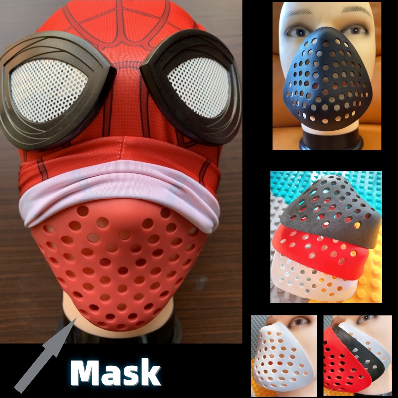 Silicone Mask Bracket - HalloweenHalf Face Shell Nose and Mouth