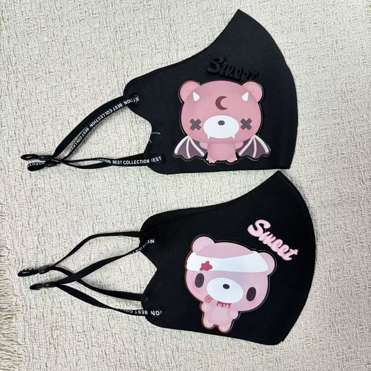 Cute Cartoon Bear Cloth Face M - đánh giá và giá Cloth Face Mask Washable