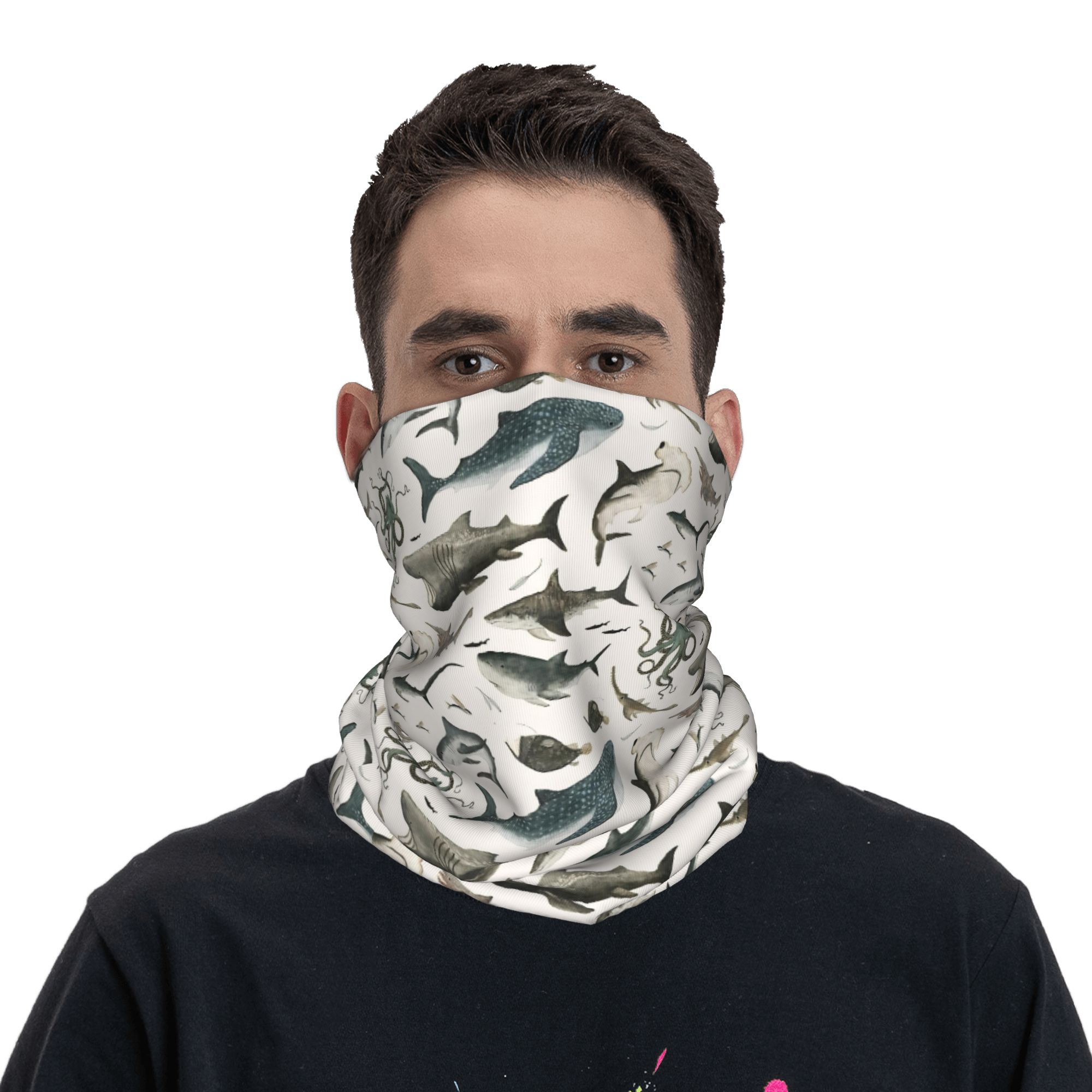 Shark Ocean Animal Sharks Band - đánh giá và giá Neck Gaiter Face Cover