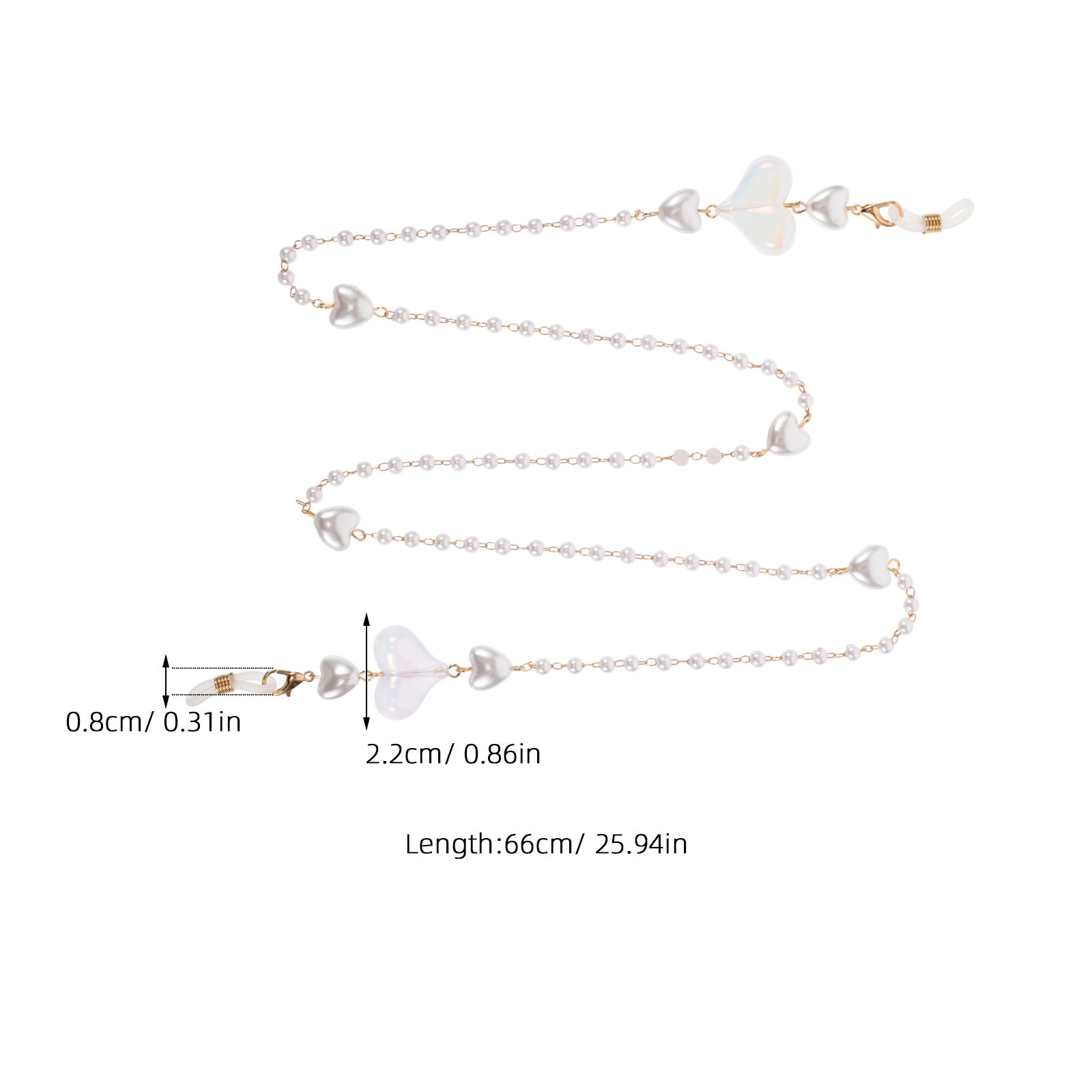 Peach Heart Mask Chain with Si - đánh giá và giá Mask Lanyard Adjustable