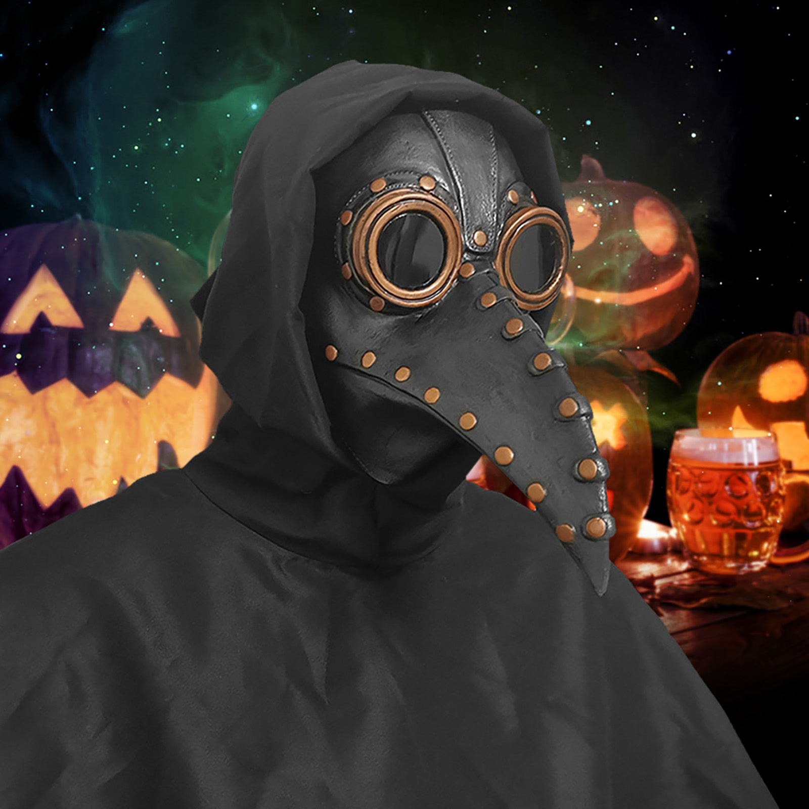 New Halloween Mask and Cloak S - đánh giá và giá Disposable Surgical Mask